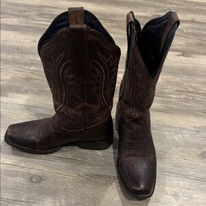 J.B. Dillon Dark Brown Cowboy Boots